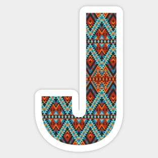 Letter J- boho design Sticker